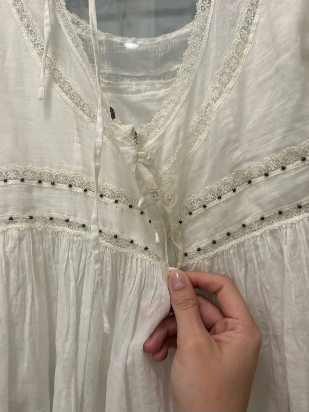 Free People lightweight white